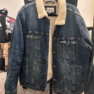 Goodfellow & Co Blue Denim Jacket with Sherpa Lining